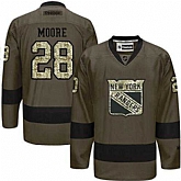 Glued New York Rangers #28 Dominic Moore Green Salute to Service NHL Jersey,baseball caps,new era cap wholesale,wholesale hats